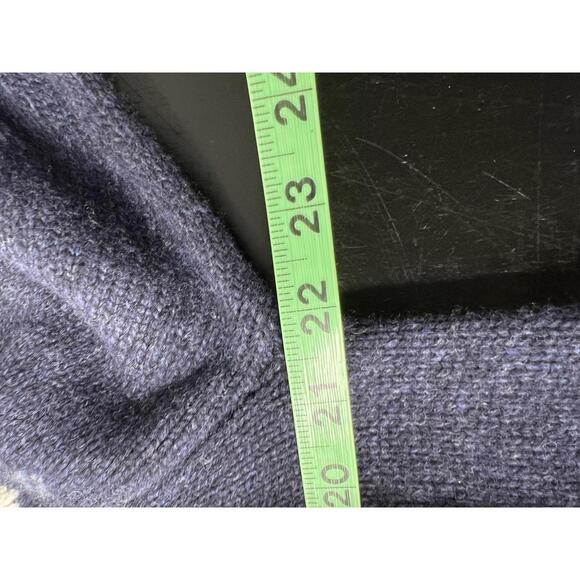 Abercrombie & Fitch NEW Fair Isle Crewneck Sweater in a Blue Wool Blend - Picture 8 of 8